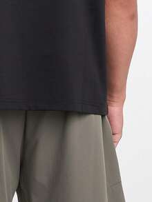 Men's Casual Versatile Letter Print Oversized Sports T-Shirt