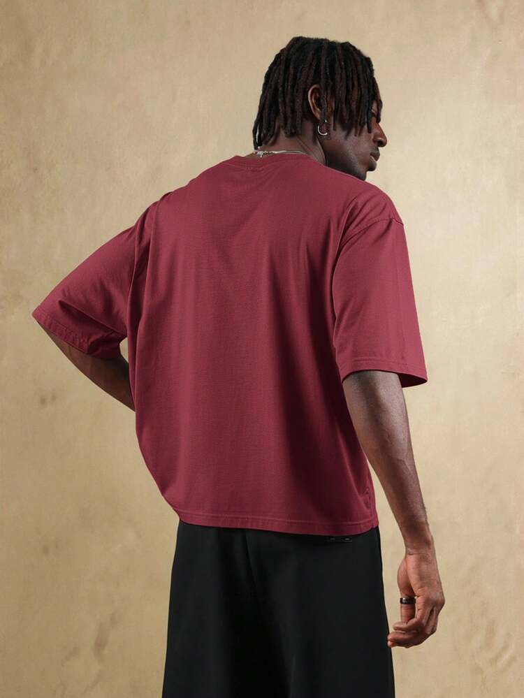 Oversized Tee With Statement Print