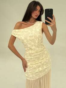 Aloruh Women Maxi Dresses - Apricot - View 3