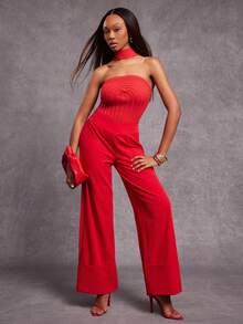 NYA SZN Bodysuit Sleeveless Fitted Bodycon Textured Knit Tube Top Streetwear Everyday Casual Business Casual Date Fall Winter Statement Valentines Day Carnival Outfits For Women