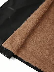 Ellevyn Women's Thermal Lined PU Leather Long Trench Coat, Autumn/Winter,Fall,Fall Clothes For Women - Black - View 14