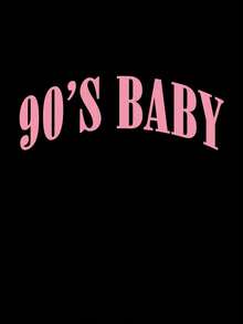 EMERY ROSE Áo thun tay ngắn cổ tròn in chữ cỡ lớn cho nữ - màu đen - Xem 3