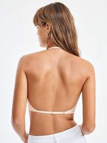 Loungeista LOUNGEISTA Women's Seamless Backless Strapless Bra - Lightweight & Breathable Thin Cup, Adjustable & Convertible Shoulder Straps, Light Support (Ideal For A/B Cup) - Wedding, Formal Dress, Camisole Underwear,Summer Wear,Bridallingerie