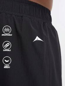 Men's Cargo Shorts Sports Casual Weightlifting Durable - Black - View 4