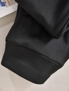 CosyJoli Plus Size Leggings, Fleece Leggings For Autumn And Winter, Thick Leggings, Black Leggings, Comfortable And Warm Pants For Winter, Casual Women's Clothing