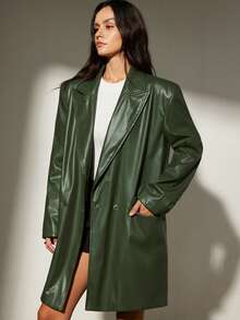 Aveloria Modichic 皮夹克，欧美风皮革休闲西装外套