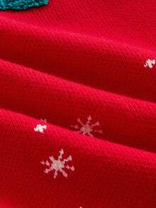 EASEVO 加大码男士休闲圣诞雪花圣诞树图案毛衣，秋冬季长袖上衣