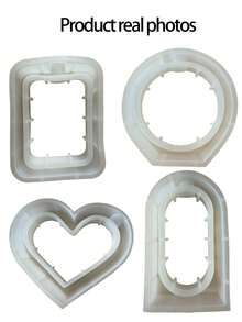 Unique Arched Rectangular Round Hydroponic Gypsum Hollow Flower Vase Silicone Mould - DIY Hydroponic Vase Resin Mold For Asymmetric Plant Vase, Home Decor, And Creative Gardening Projects - Reusable, And Easy To Use Silicone Mold For Various Plant Shapes And Sizes