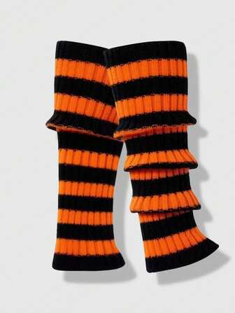 Anime Damen Lässig vielseitige schwarze Stulpen, Herbst/Winter