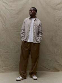 Long Sleeve Oversized Checked Button Through Shirt "Musero" Branded Embroidery Fall SUMMER SPRING - Multicolor - View 5