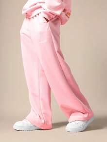 SUMWON Pink Fruit Print Hoodie And Sweatpants Co-Ord Set For Girls