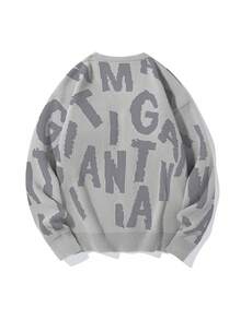 Chillumni Áo len cardigan dài tay in họa tiết màu tương phản dành cho nam - Xám - Xem 2