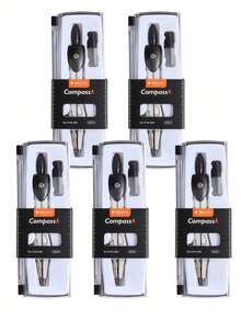 Precision Compass With Refill Lead -  Drawing & Drafting Tool Set For Exams And Office Use