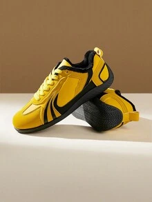 CUCCOO EASI Women's Sneakers New Autumn/Winter Plush Skateboard Shoes, Internal Heightening Racing Shoes