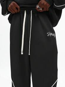 SUMWON Men Hoodie Co-Ords - Black - View 4
