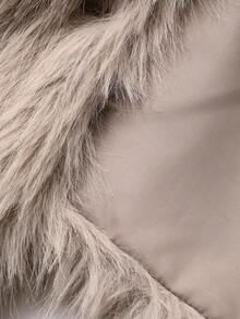 DAZY Women's Elegant Solid Color Cropped Jacket, Autumn/Winter - Camel - View 8