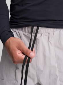 ARC Activewear Performance Shorts Running Basketball Quick Dry Fitness Gym Workout Training Training Shorts - Light Grey - View 5