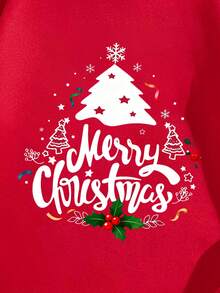 Manfinity Homme Męska bluza z okrągłym dekoltem i wzorem "Wesołych Świąt", idealna na rodzinne spotkania, prezent dla męża/chłopaka, jesień/zima