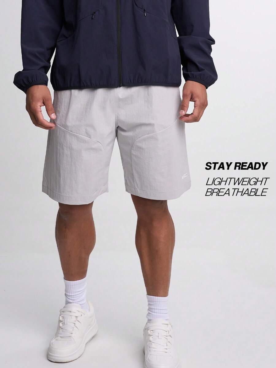 Quần short thể thao ARC Activewear Chạy bộ Bóng rổ Nhanh khô Thể dục Phòng tập Thể dục Tập luyện Quần short tập luyện - Màu Xám nhạt - Xem 1