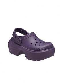 Crocs Stomp Women's Clog Dark Iris CR209347 - Violet Purple - View 2