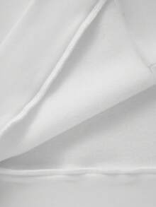 Manfinity Roghcode 男式字母印花拼色长袖套头连帽衫，罗纹下摆 - 灰色 - 查看 5