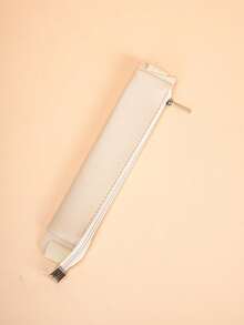 1 pieza Estuche de bolígrafo de cuaderno de PU con banda ajustable, bolsa con cremallera y elástica para bolígrafos, estuche para cuadernos, diarios, planificadores y libros, funda de unicolor para cuaderno de bolígrafo, portabolígrafos, regreso a la escuela (varios colores disponibles)