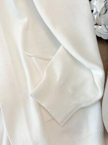 Regalyn 3pcs Plus Size Women Casual Elegant French Style Knit Cardigan, Top And Pants Set