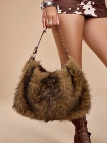 ROMWE Grunge Punk Women Bag - 棕色 - 查看 1