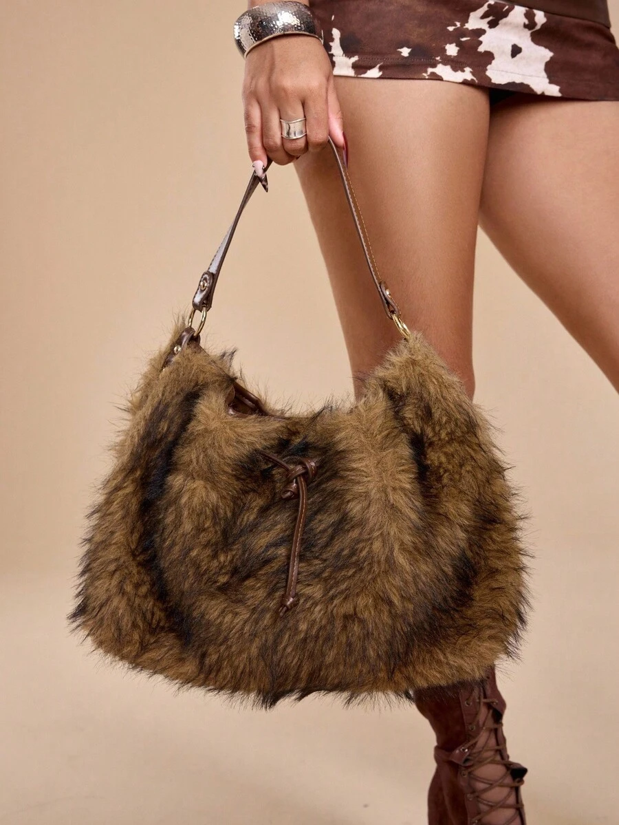 ROMWE Grunge Punk Women Bag - 棕色 - 查看 1