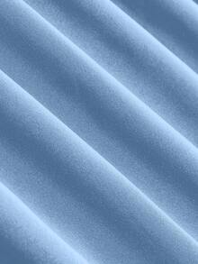 EMERY ROSE Plus Size Solid Color Skirt With Pockets Women Maxi Skirt - Baby Blue - View 6