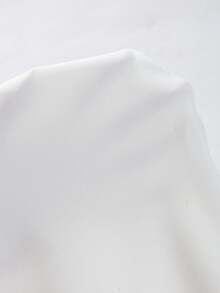 SHEIN Clasi 女式优雅纯色向日葵图案蕾丝拼布衬衫，秋冬 - 白色 - 查看 7
