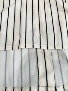 Franclia Gestreiftes Freizeithemd in Große Größen, Businessbluse