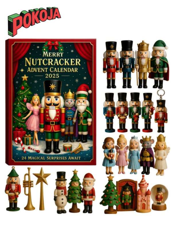 Christmas Countdown Calendar 2025, Acrylic Advent Calendar With 24 Mystery Doors For Daily Surprise, Christmas Tree Decor, Festive Home Office Desk Decor For Holiday Season, Christmas Gifts