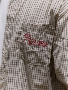 Long Sleeve Oversized Checked Button Through Shirt "Musero" Branded Embroidery Fall SUMMER SPRING - Multicolor - View 6