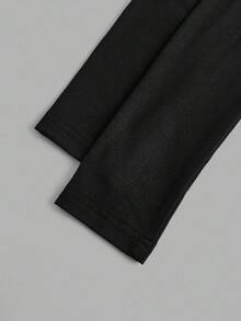 SHEIN EZwear 2 件卡通印花拉链长袖针织 T 恤，粉色和黑色，女款，秋冬 - 彩色 - 查看 8