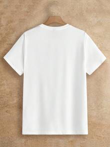 HIMLAND Men Summer 3-Pack Solid Color Round Neck Knitted Casual Short-Sleeve T-Shirt - White - View 6