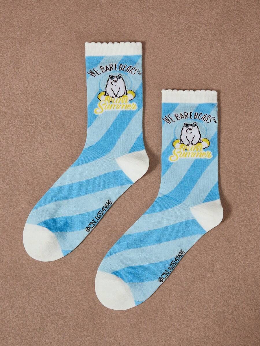 We Bare Bears X SHEIN Chaussettes femme - Multicolore - Voir 1