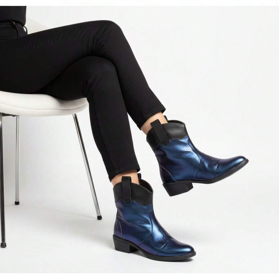 Women Ankle Boots & Booties - 藍色 - 查看 1