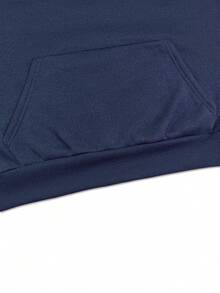 INAWLY Hooded Loose Casual Women Sweatshirt With Pockets - Blue - View 3