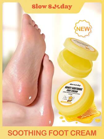 Slow Sunday Honey Soothing Foot Cream, Foot Care, Foot Cream Moisturizing, Nourishing, Suitable For Dry & Cracked Feet And Heels, Makes Feet Smooth & Soft, Cozy Fall & Winter Styles, Suitable For Autumn Winter, Y2K, For Halloweens, Party & Gifts, Thanksgiving & New Year, Thank You Gift, For Christmas,  Christmas Gifts
