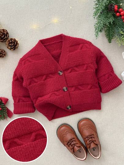 Blossori Chaqueta de punto floral elegante francesa para niñas bebé