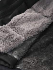 Elenzga Plus Size Women Hooded Long Sleeve Cinched Waist Casual Winter Jacket