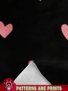 SHEIN Conjunto de 3 piezas de suéteres casuales de punto suave con cuello redondo, ajuste holgado y diseño de gatos y corazones "La pequeña niña de papá" para bebés niñas - Multicolor - Ver 8