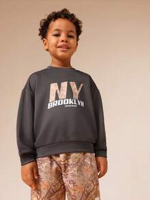 SUMWON Felpa con cappuccio limitata NY Brooklyn per ragazzi, con taschino centrale con cordoncino, felpa casual da indossare in inverno e autunno, streetwear - Multicolore - Visualizzare 5