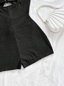 Soleia Women's Sleeveless Jumpsuit, Suitable For Party, Home Wear - Black - View 4