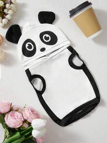 1 chiếc áo nỉ trùm đầu họa tiết hoạt hình dễ thương cho chó và mèo với tai gấu trúc 3D - Nhiều màu - Xem 1