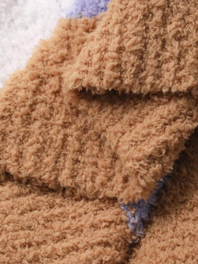 2pcs Women Loose Striped Knit Long Sleeve Top And Pants Set, Casual Outfit For Autumn/Winter Pajama Fall Clothes Thermal Lined, Fluffy, Cozy