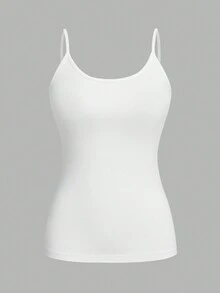 SHEIN EZwear 4件套休闲简约女士吊带背心，适合夏季 - 彩色 - 查看 4