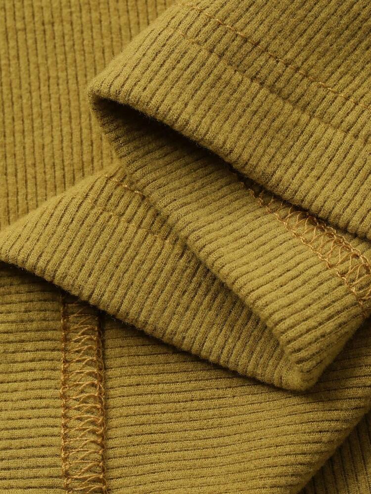 Minimalist Knit Fitted Long Dress Loungewear For Women