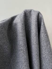 Auralis 大码女装秋冬时尚休闲宽松舒适日常基本款灰色百搭粗花呢西装外套、秋装、冬装、外出装、女式西装外套 - 灰色 - 查看 8